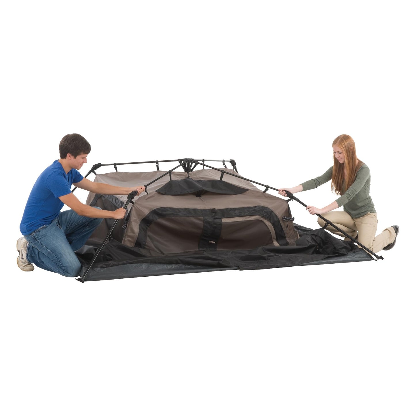 Coleman Instant Tent with 1-Minute Setup, 4/6/8/10 Person Tent with Pre-Attached Poles, Air Vent, & Carry Bag