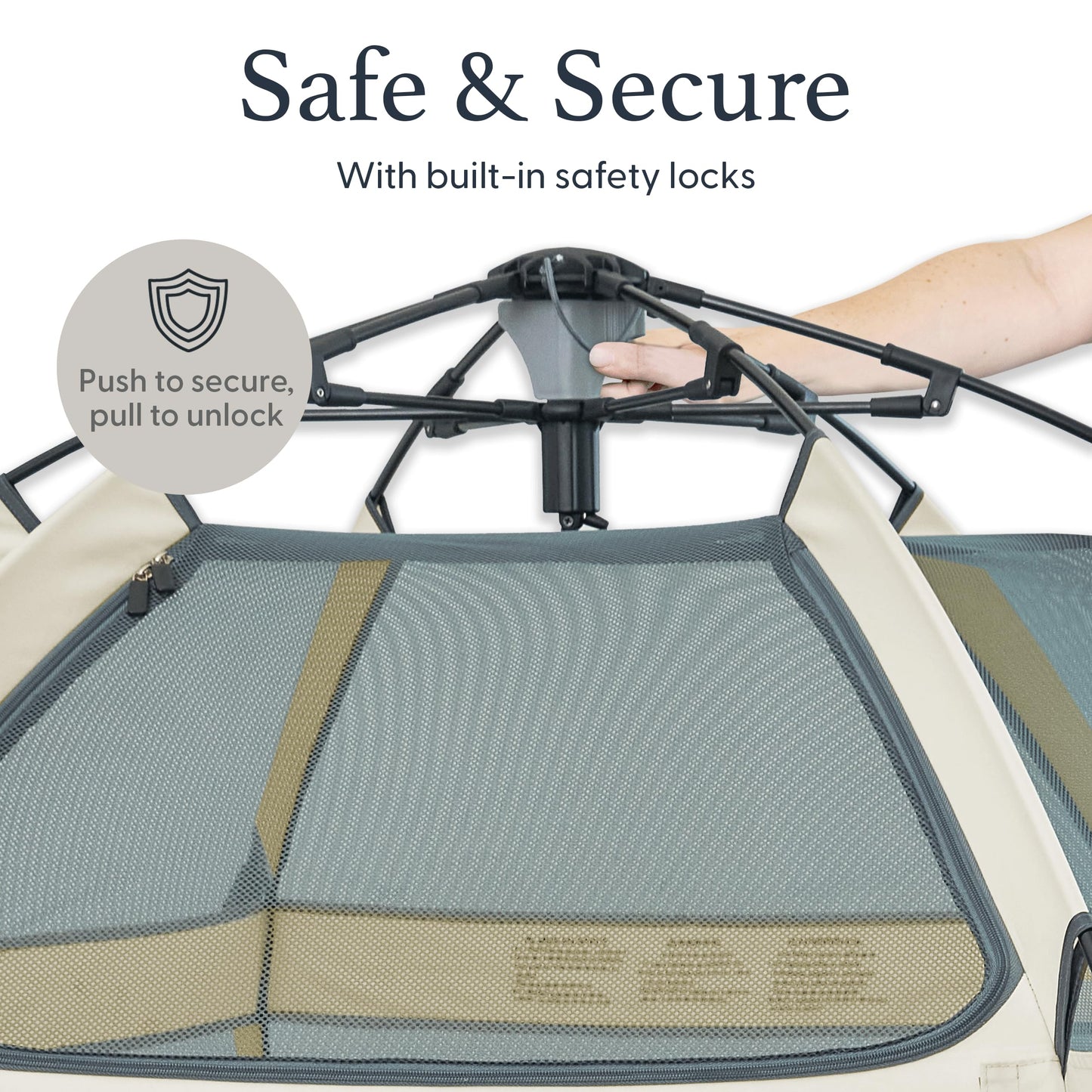 POP 'N GO Baby Playpen & Beach Tent, Foldable, Portable with Canopy & Mosquito Net